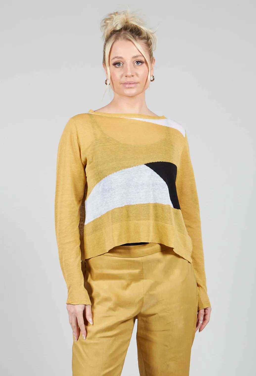 Art Deco Jumper in Yellow