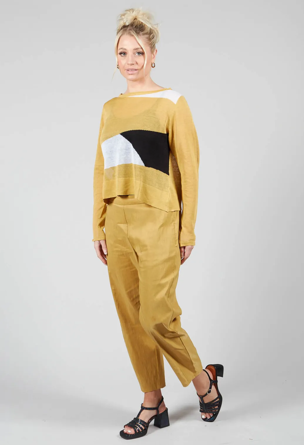 Art Deco Jumper in Yellow