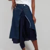 Astoni Shment Skirt in Navy