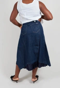 Astoni Shment Skirt in Navy