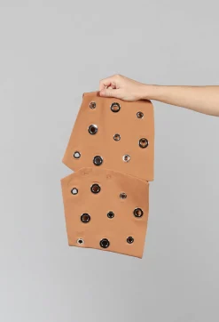 Asymmetric Belt in Cognac