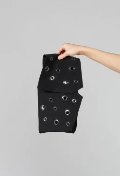 Asymmetric Belt in Nero