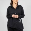 Asymmetric Blouse in Black
