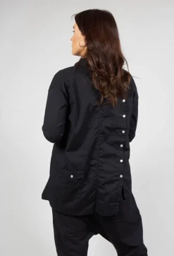 Asymmetric Blouse in Black