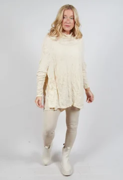 Asymmetric Crinkle Top in Bone