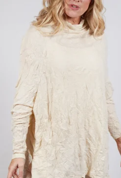 Asymmetric Crinkle Top in Bone