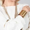 Asymmetric Cuff in Gold