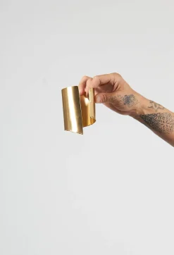 Asymmetric Cuff in Gold