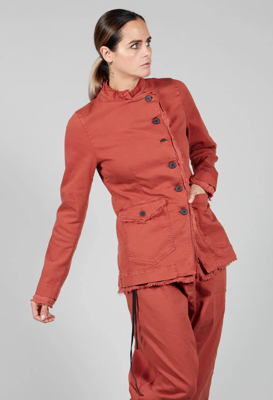 Asymmetric Jacket in Picante