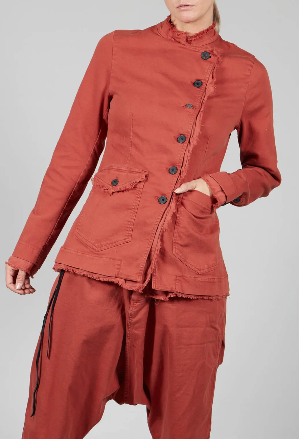 Asymmetric Jacket in Picante