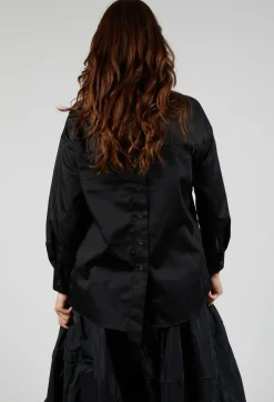 Asymmetric Shirt in Black