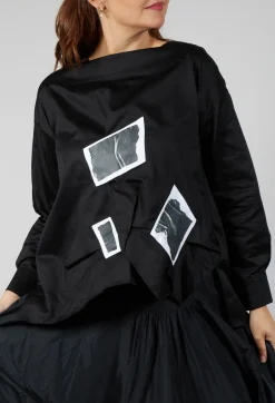 Asymmetric Shirt in Black
