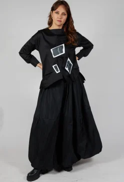 Asymmetric Shirt in Black