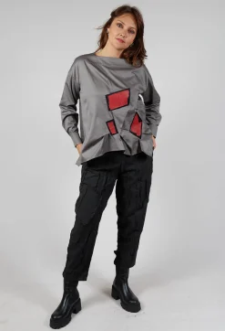 Asymmetric Shirt in Taupe