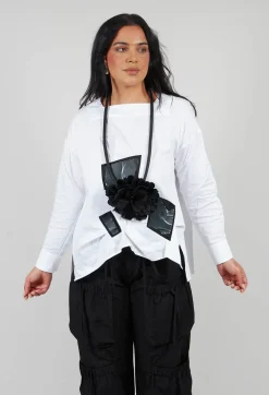 Asymmetric Shirt in White