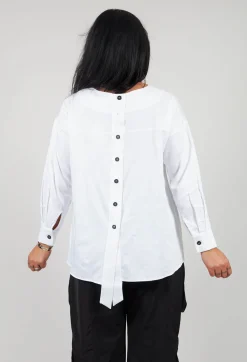 Asymmetric Shirt in White