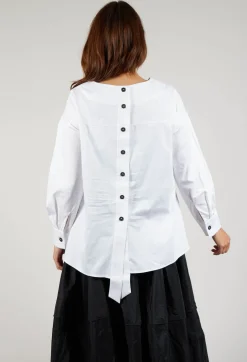 Asymmetric Shirt in White