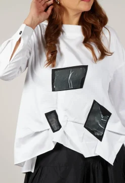 Asymmetric Shirt in White