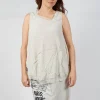 Asymmetrical A-Line Blouse in Eraser