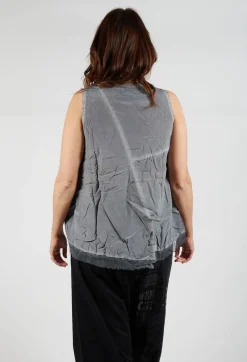 Asymmetrical A-Line Blouse in Pencil Cloud