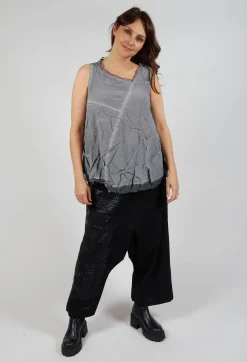 Asymmetrical A-Line Blouse in Pencil Cloud