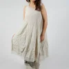 Asymmetrical A-Line Dress in Eraser