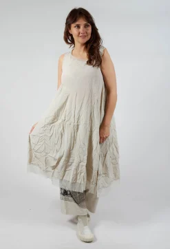 Asymmetrical A-Line Dress in Eraser
