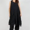 Asymmetrical A-Line Dress in Black