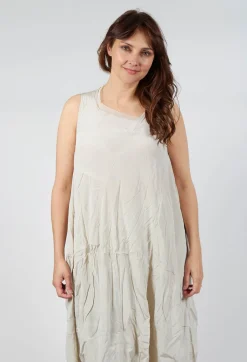 Asymmetrical A-Line Dress in Eraser