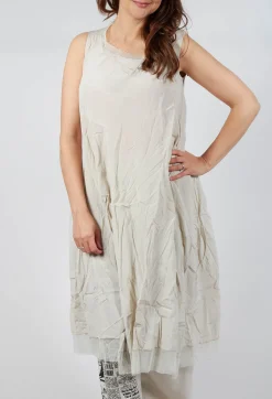Asymmetrical A-Line Dress in Eraser