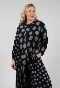 Asymmetrical Top in Grey Pois