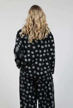 Asymmetrical Top in Grey Pois