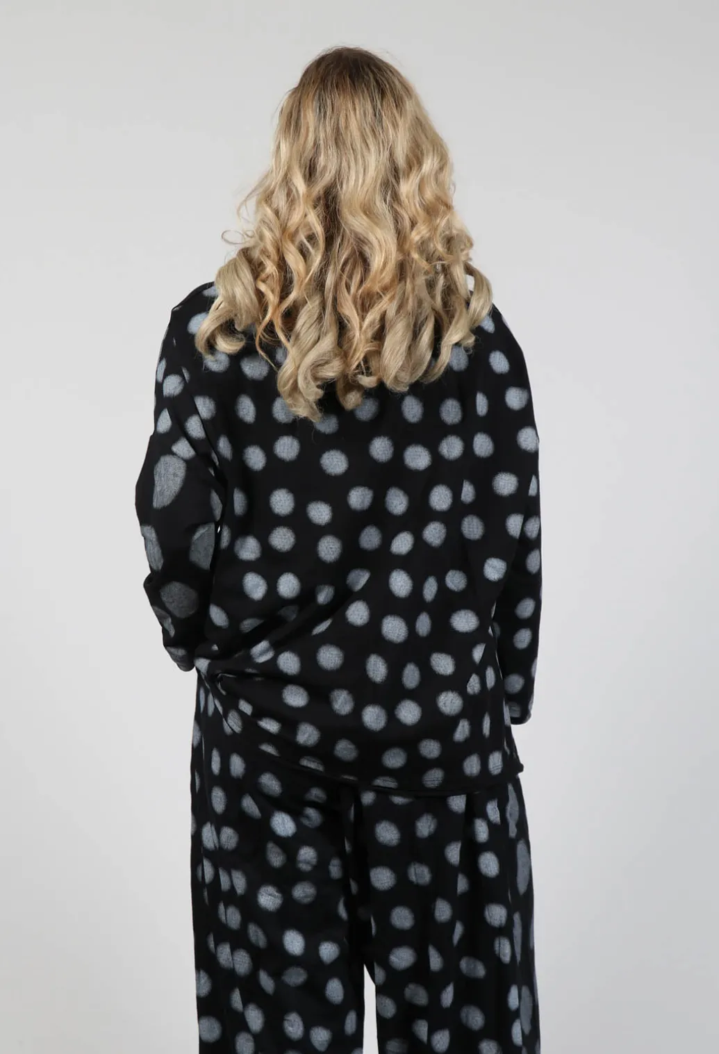 Asymmetrical Top in Grey Pois
