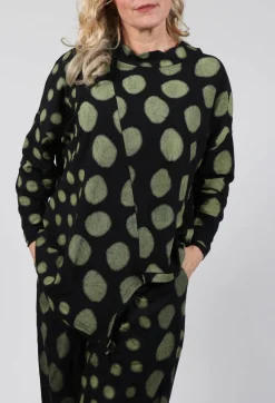 Asymmetrical Top in Yellow Pois