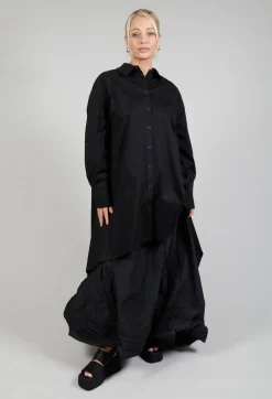 Asymmetrical Tunic in Black