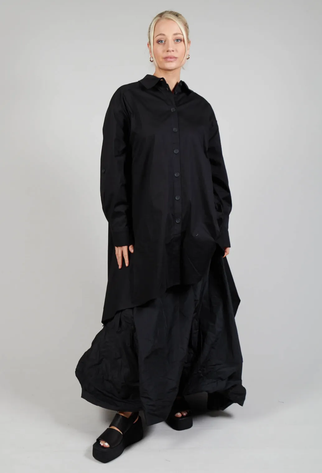 Asymmetrical Tunic in Black