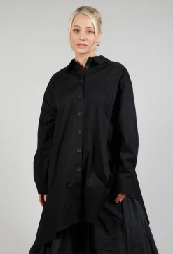 Asymmetrical Tunic in Black
