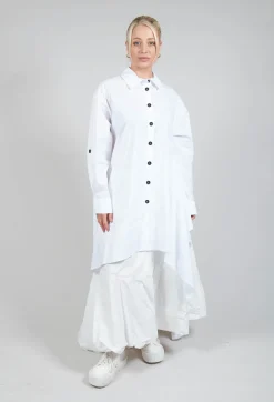Asymmetrical Tunic in White