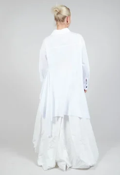 Asymmetrical Tunic in White