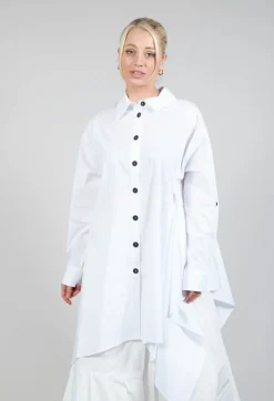 Asymmetrical Tunic in White