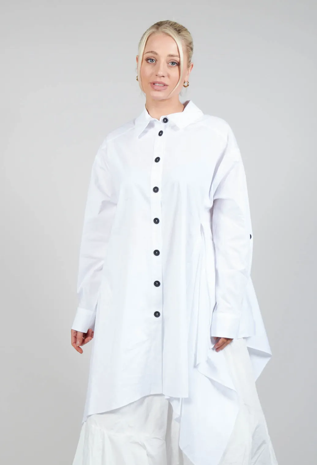 Asymmetrical Tunic in White