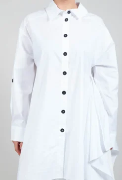 Asymmetrical Tunic in White