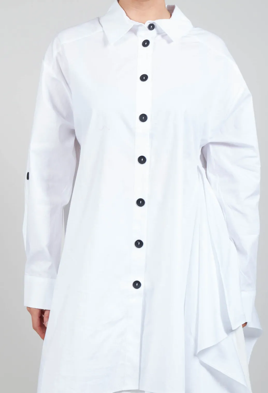 Asymmetrical Tunic in White