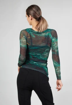 Atik Shirt in Black Dark Green