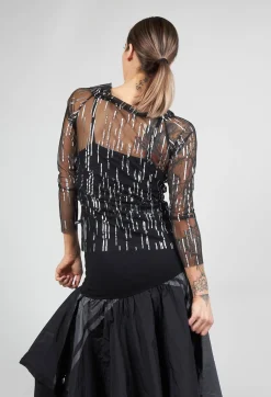 Atik Shirt in Black Silver