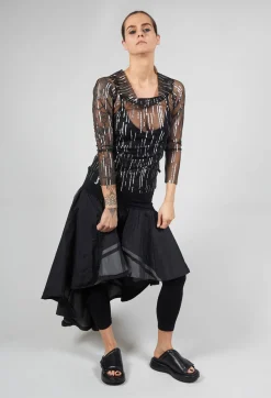 Atik Shirt in Black Silver