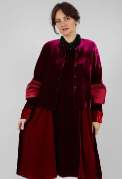 Audrey Coat in Bordeaux