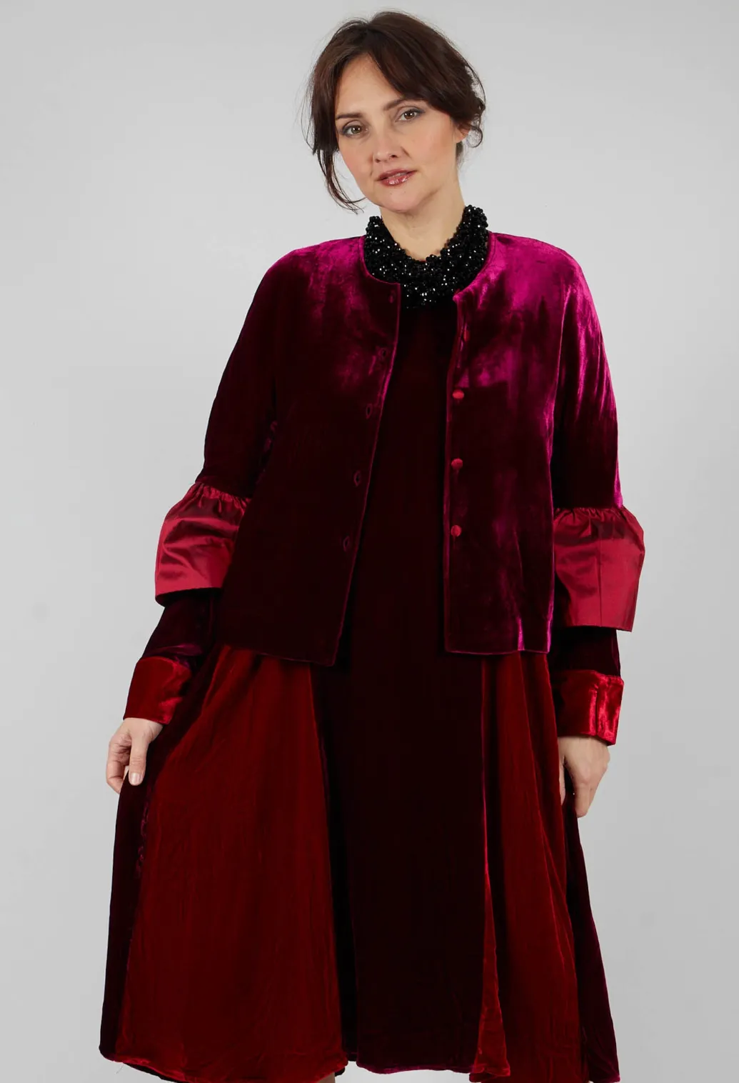 Audrey Coat in Bordeaux