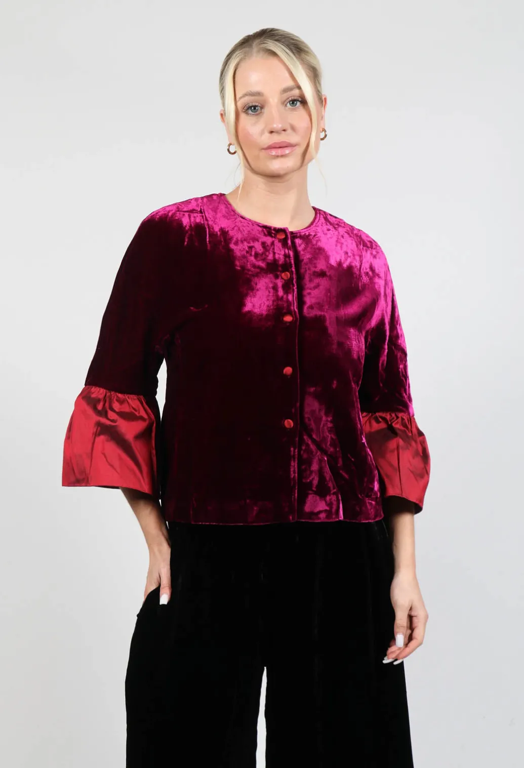 Audrey Coat in Bordeaux