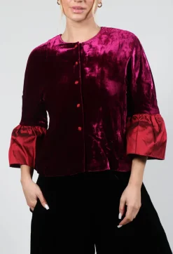 Audrey Coat in Bordeaux